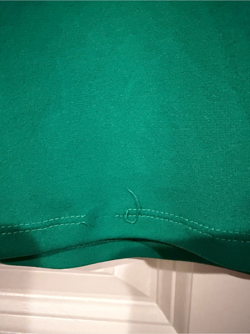 Worthington Women's Emerald Green Short Sleeve Scoop Neck Top Large - Picture 4 of 4